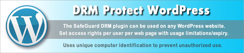 DRM protect WordPress